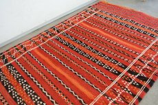 画像5: モロッコラグ｜ゼンモール（赤 / 約128×69cm） 送料無料　良品 (5)