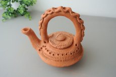 画像2: ベルベルリーフの水差し（素焼き） (2)