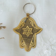 画像1: 真鍮製ファティマの手オーナメント【メール便対応】魔除け　お守り (1)