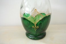 画像4: モロッコ手描きペイントの一輪挿し（グリーン） |　花瓶　水差し (4)