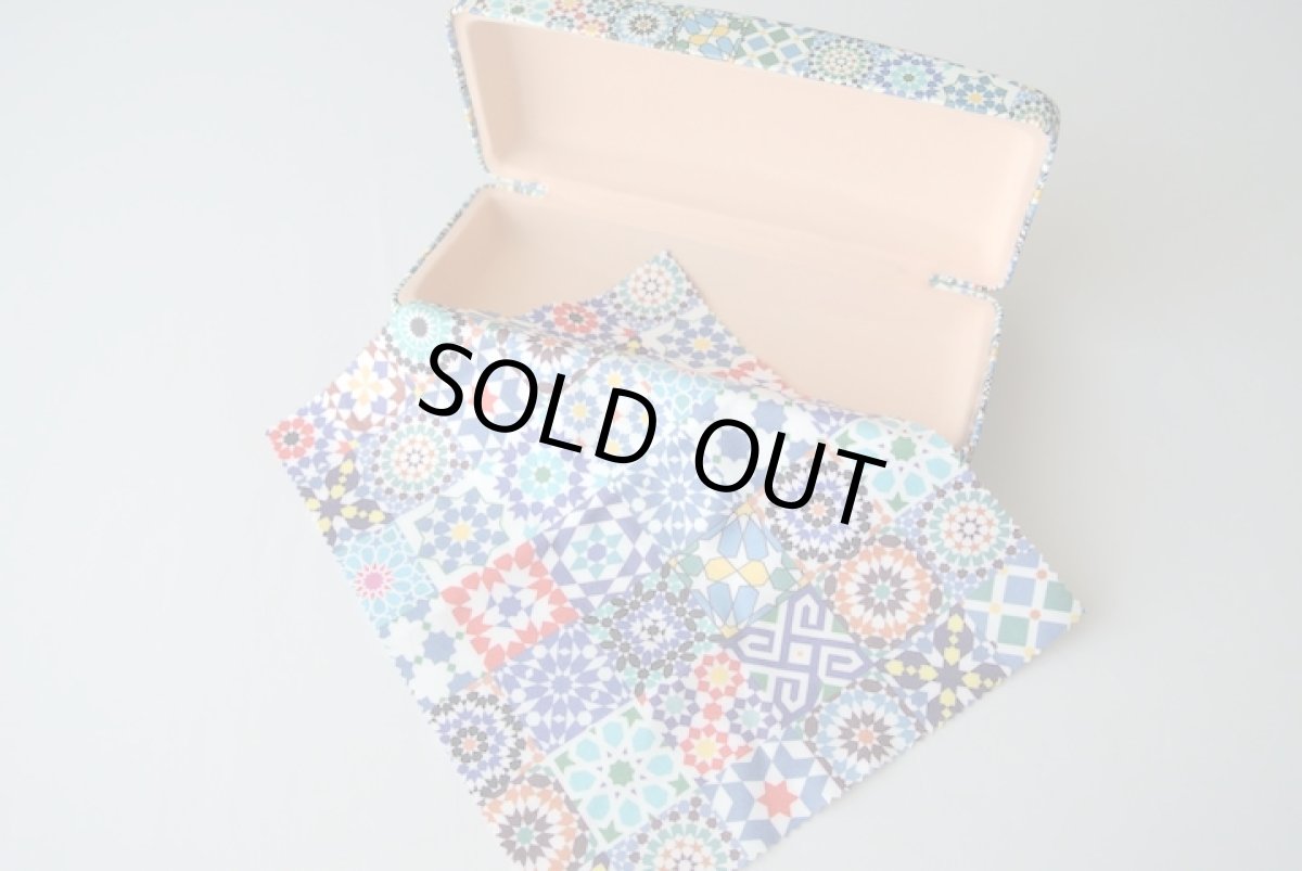 画像4: メガネケース（メガネ拭き付き） | モロッコタイル柄 (4)