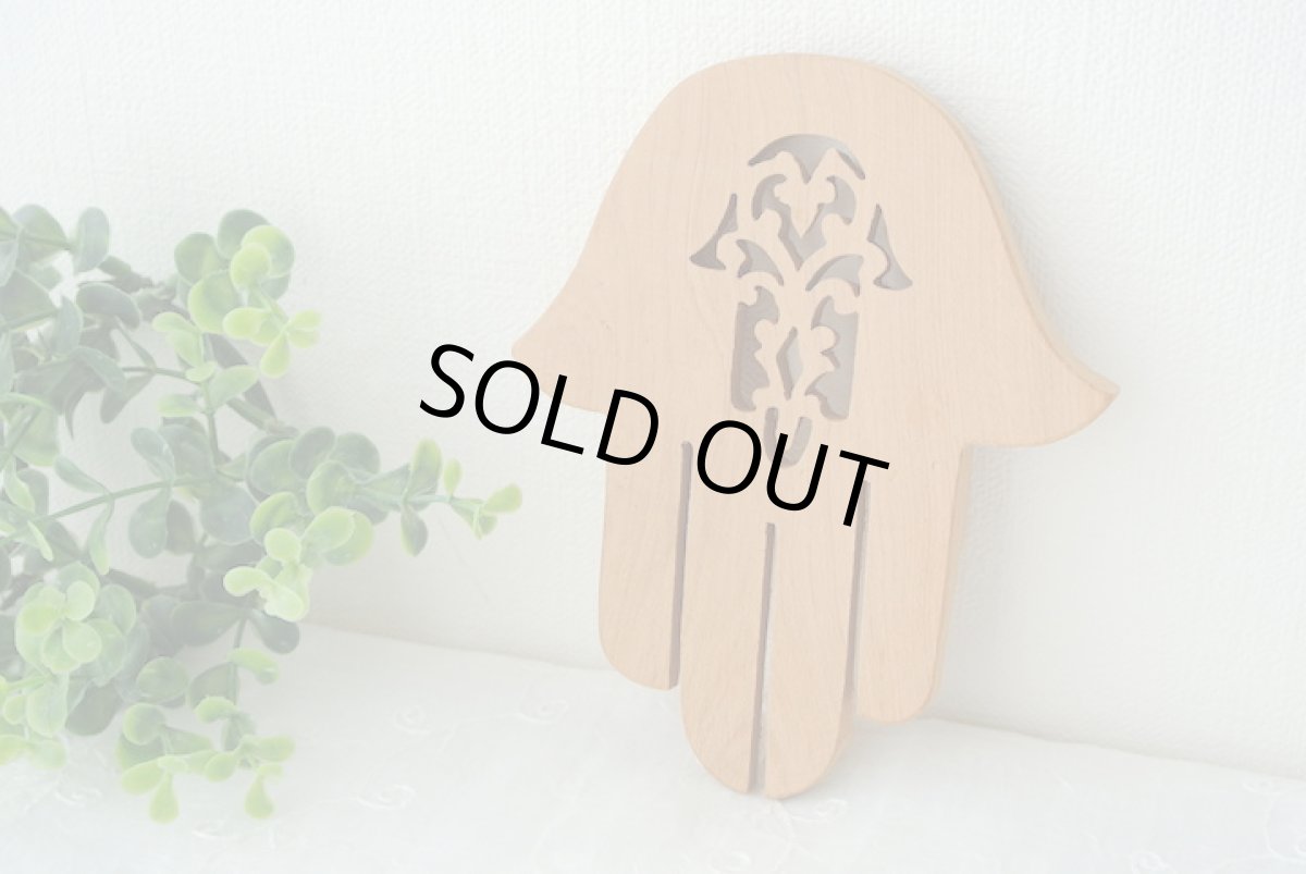 画像3: 木製ファティマの手トレーB　ソープディッシュ　魔除け　お守り (3)