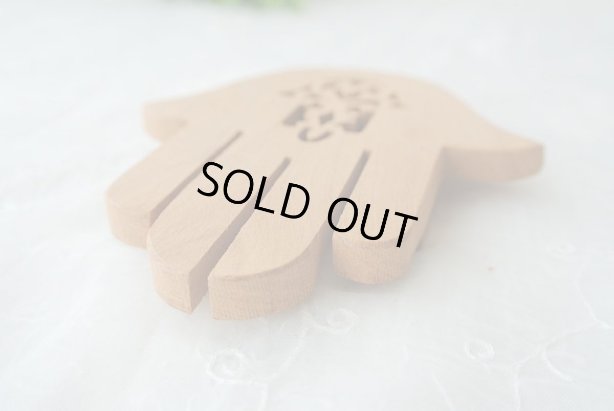 画像5: 木製ファティマの手トレーB　ソープディッシュ　魔除け　お守り (5)