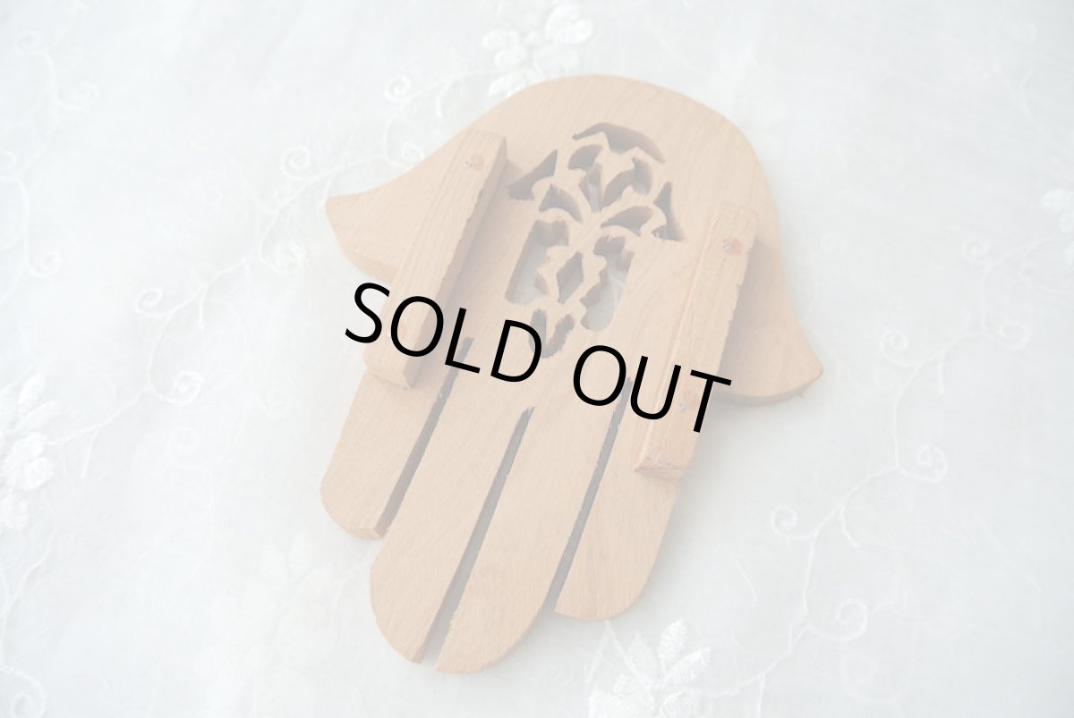 画像6: 木製ファティマの手トレーB　ソープディッシュ　魔除け　お守り (6)