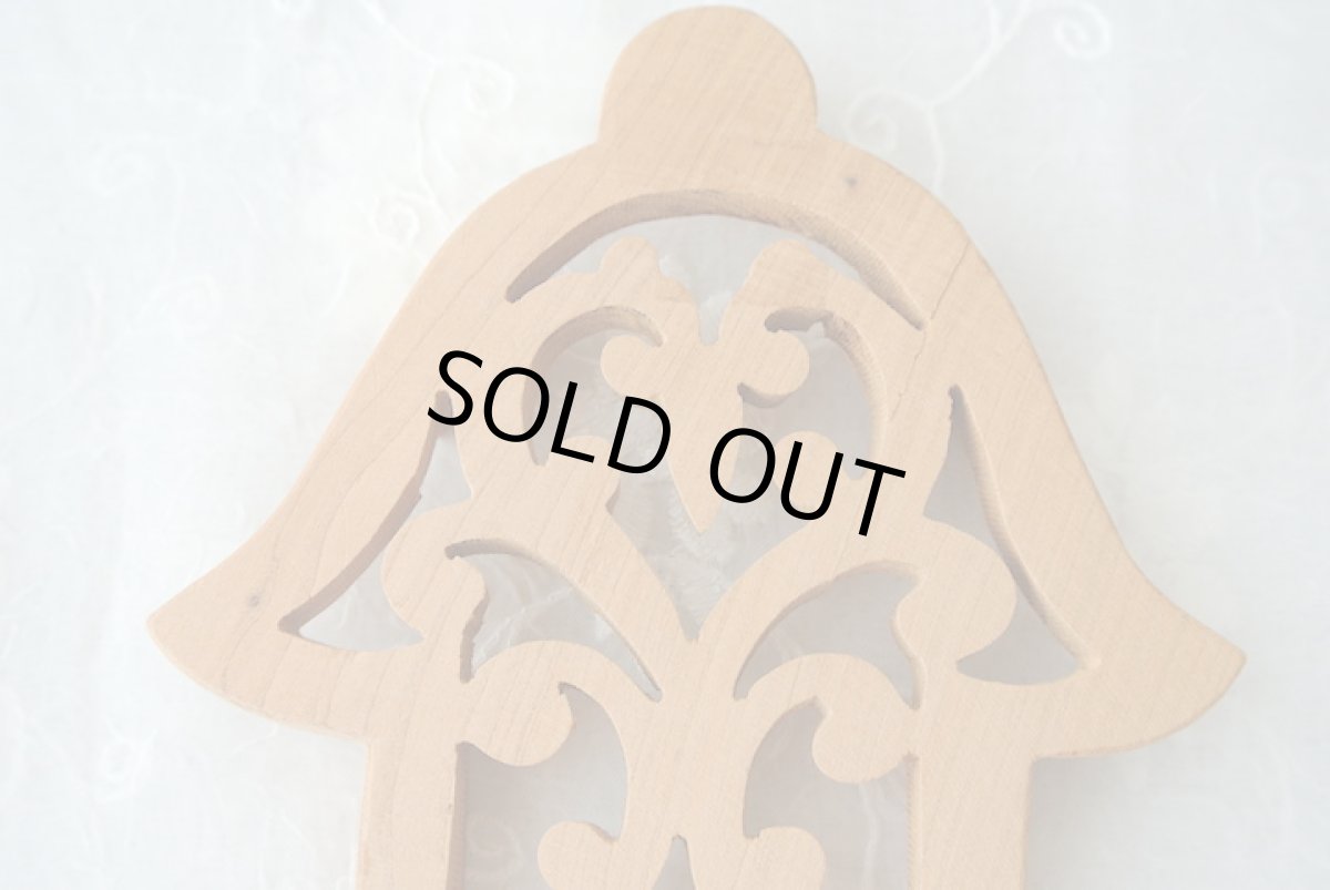 画像4: 木製ファティマの手トレーA　ソープディッシュ　魔除け　お守り (4)