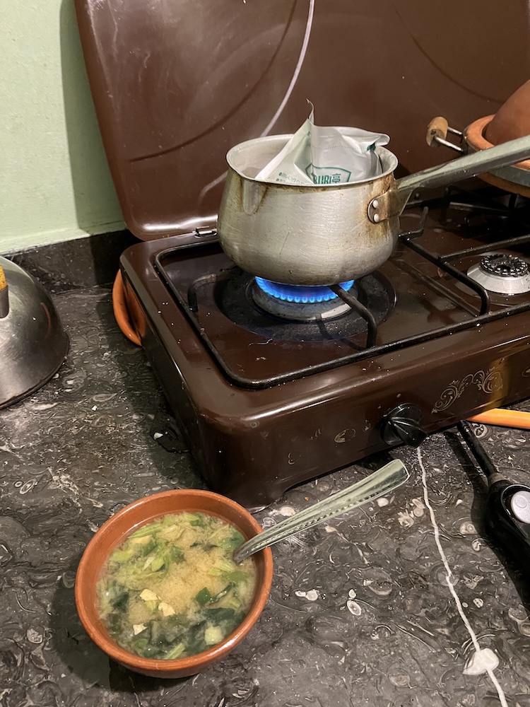 宿のキッチン