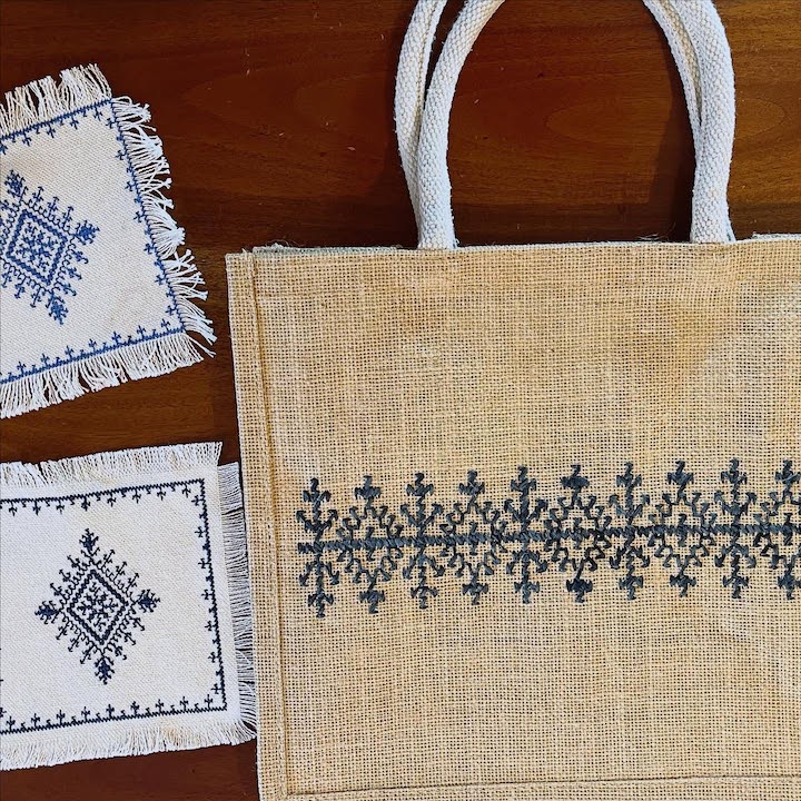 フェズ刺繍作品