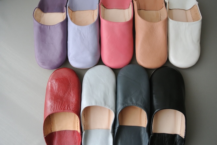 無地バブーシュレディース