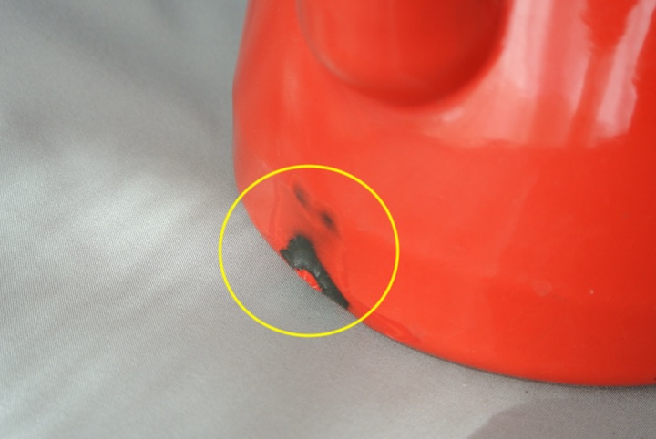 ホーローティーポットL赤