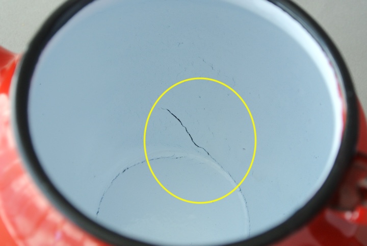 ホーローティーポットM赤