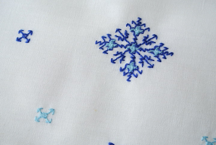 ”フェズ刺繍ナプキン大ブルー”/
