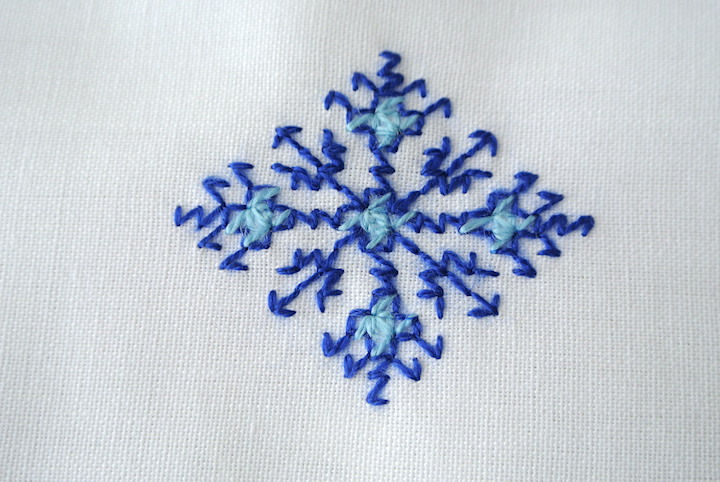 ”フェズ刺繍ナプキン大ブルー”/