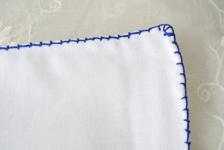 ”フェズ刺繍ナプキン大ブルー”/
