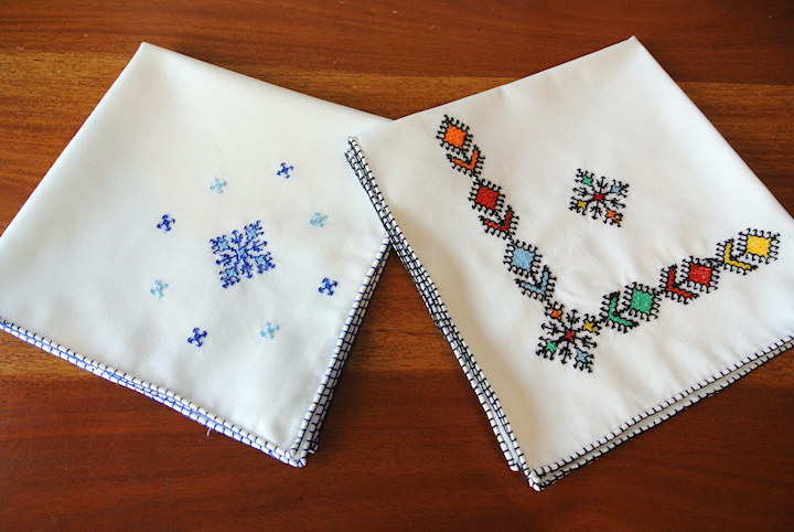 ”フェズ刺繍ナプキン大カラフル”/