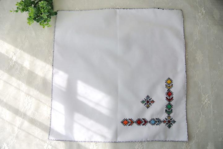 ”フェズ刺繍ナプキン大カラフル”/