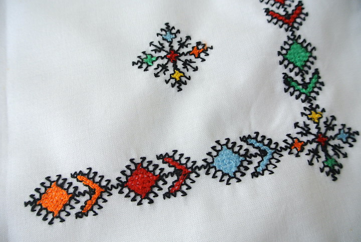 ”フェズ刺繍ナプキン大カラフル”/