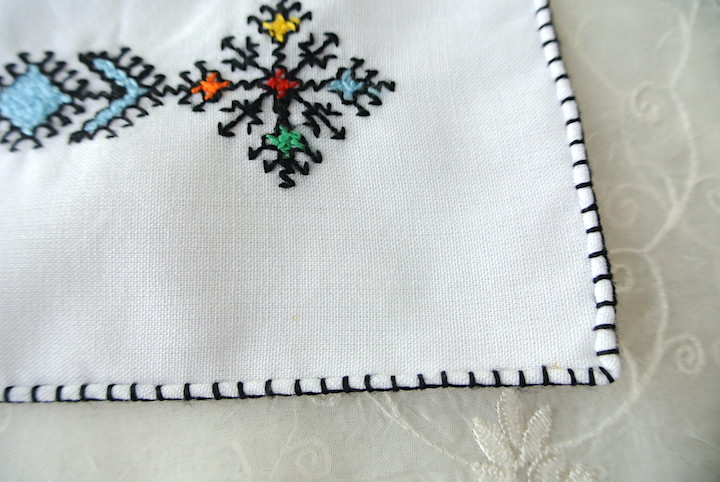 ”フェズ刺繍ナプキン大カラフル”/