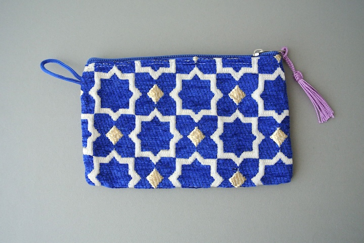 モロッコ布ポーチM