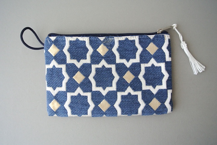 モロッコ布ポーチM