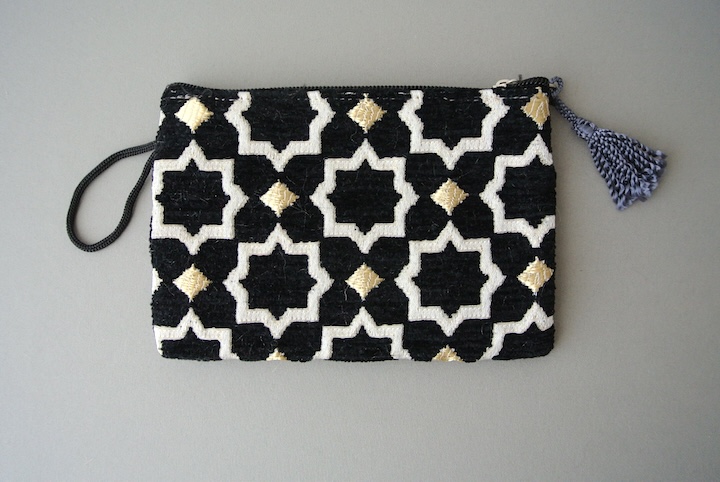 モロッコ布ポーチM