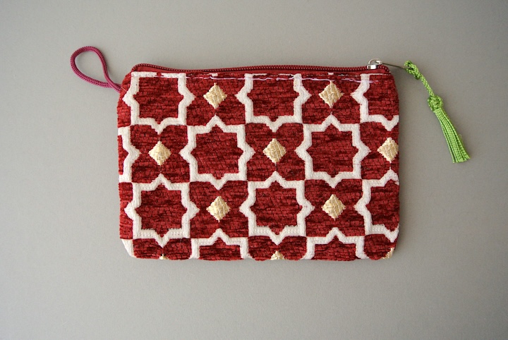 モロッコ布ポーチM