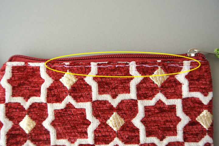 モロッコ布ポーチM