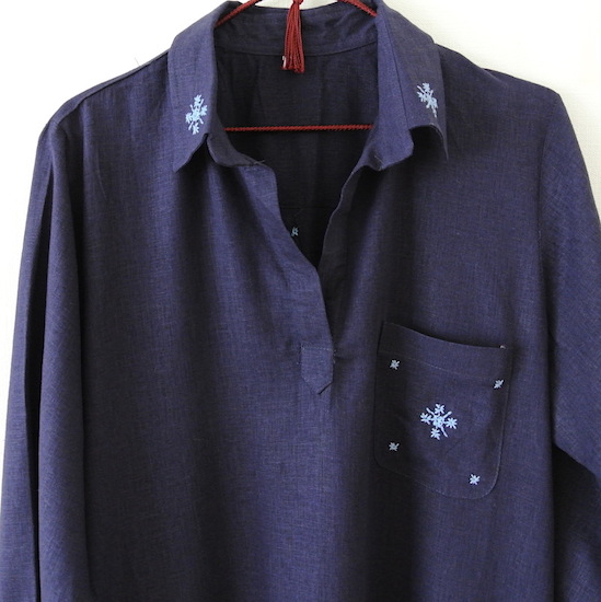 ”フェズ刺繍モチーフのワンピース”/